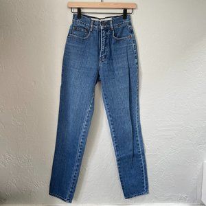 90s High Waist Tapered Denim Jeans